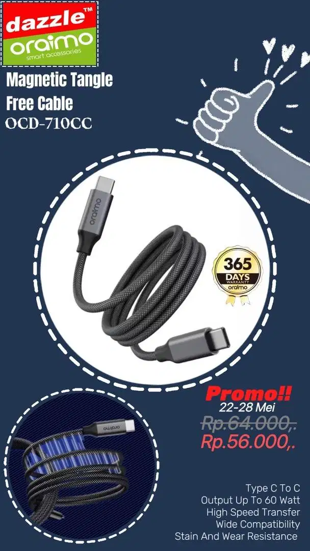 Kabel C To C OCD-710CC