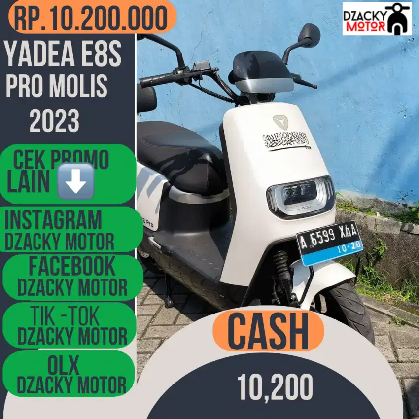YADEA E8S PRO MOLIS SECOND LIKE NEW