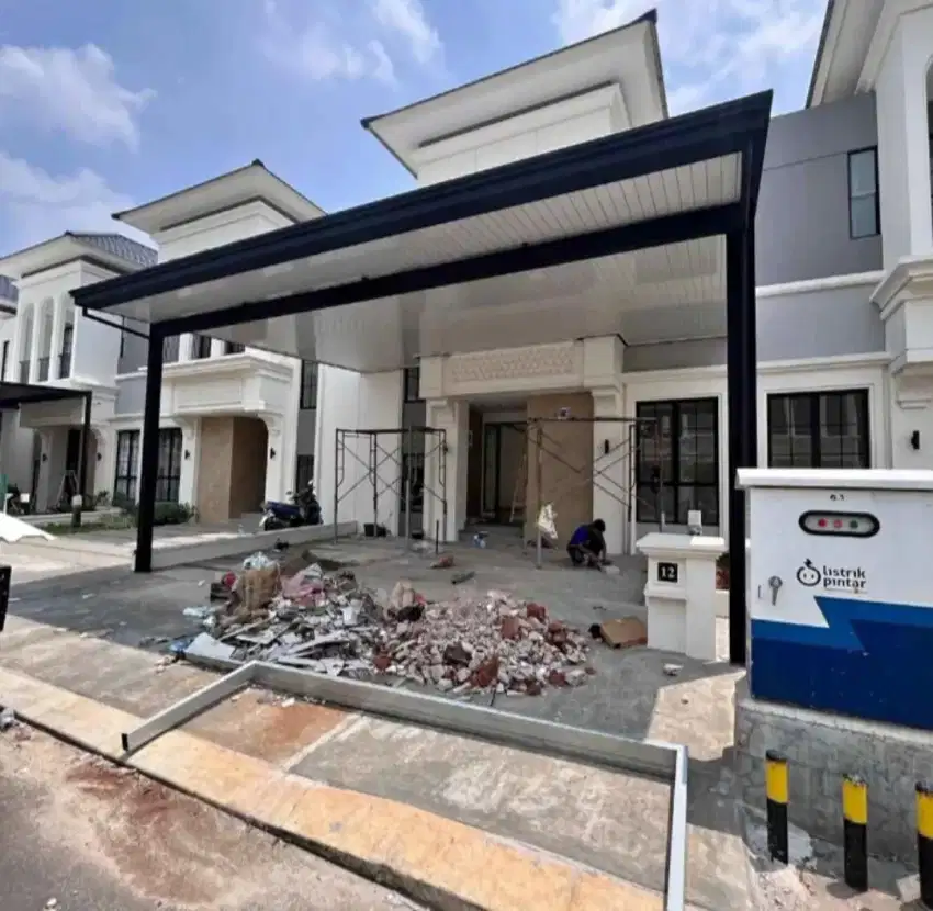 Kanopi atap alderon pelapon vpc model minimalis