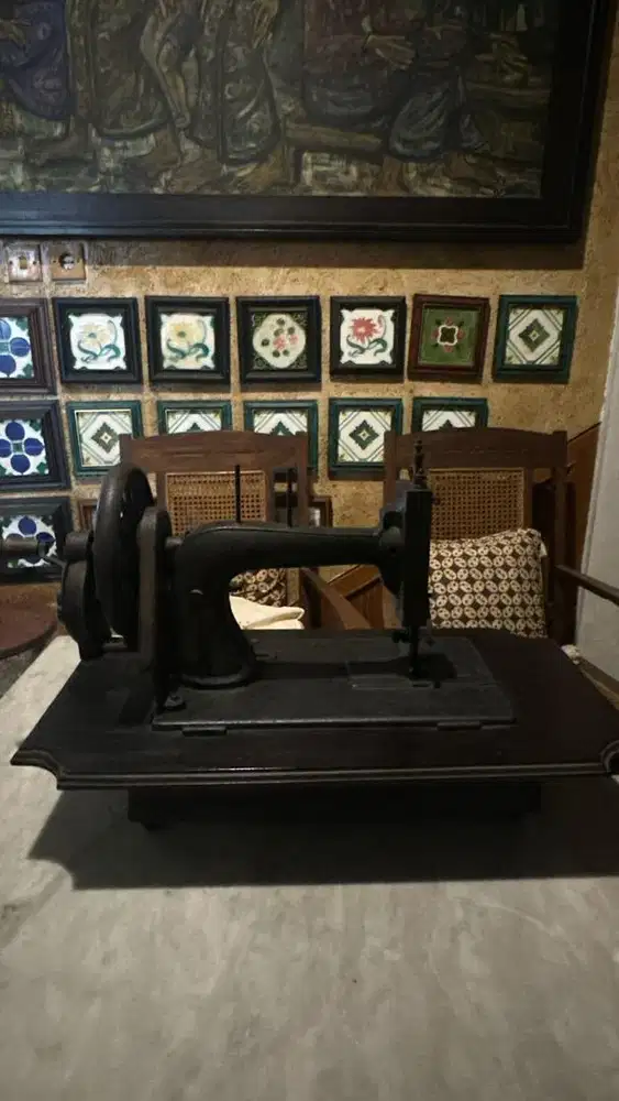 Mesin jahit kuno barang bagus merk singer
