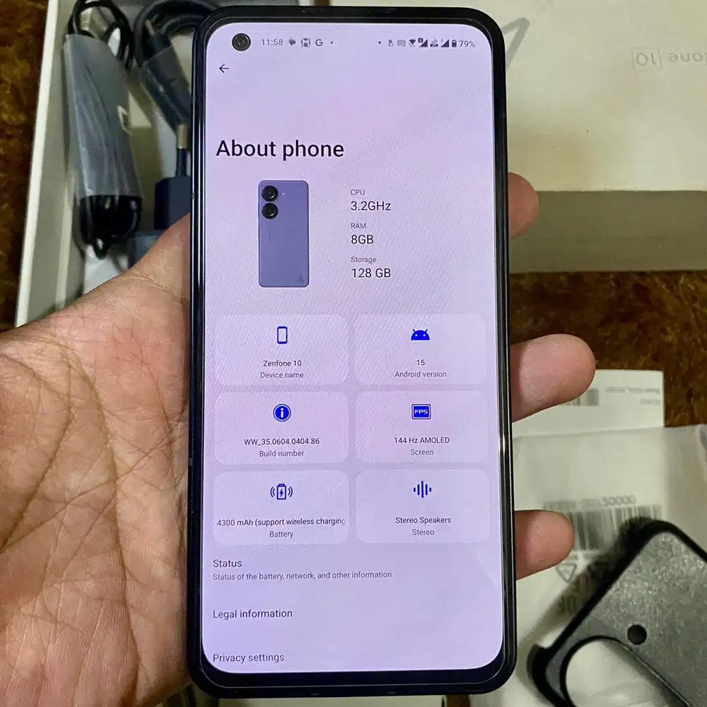 Asus zenfone 10 snap 8 gen 2 resmi 8 / 128 full ori