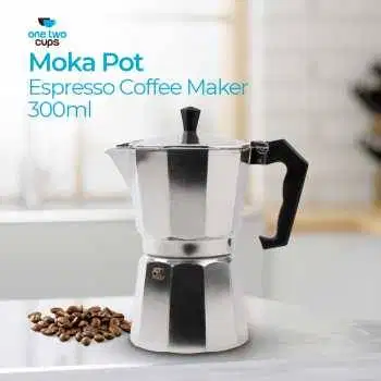Moka Pot Espresso Coffee Maker Stovetop 6 Cup 300ml