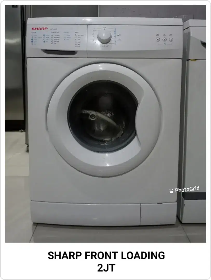 MESIN CUCI FRONT LOADING MERK SHARP