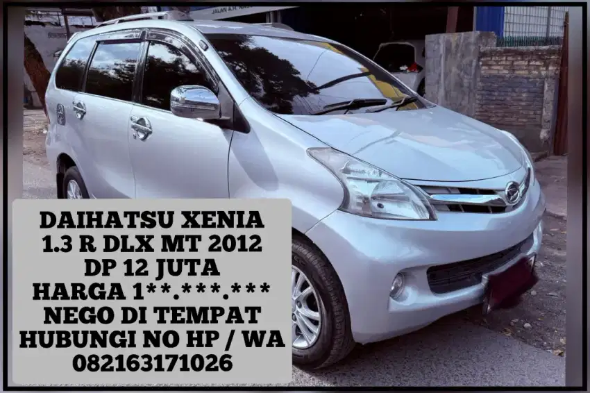 DAIHATSU XENIA 1.3 R DLX MT 2012 DP 12 JUTA