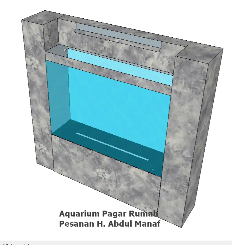 Pagar rumah aquarium