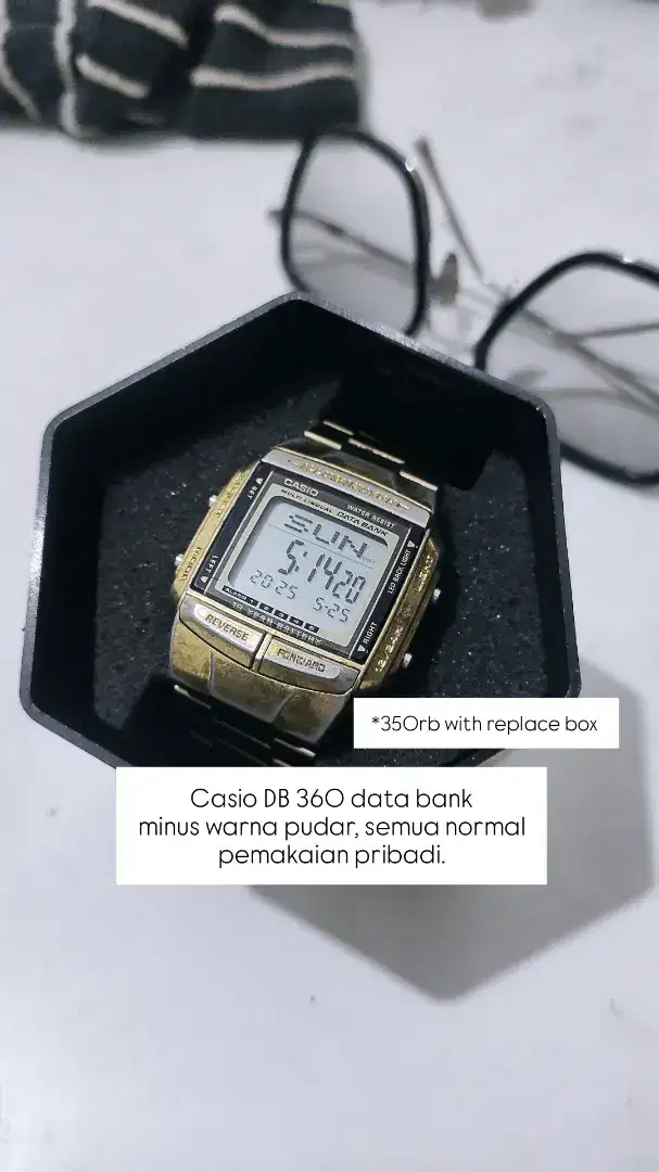 jam tangan Casio DB 360 data bank