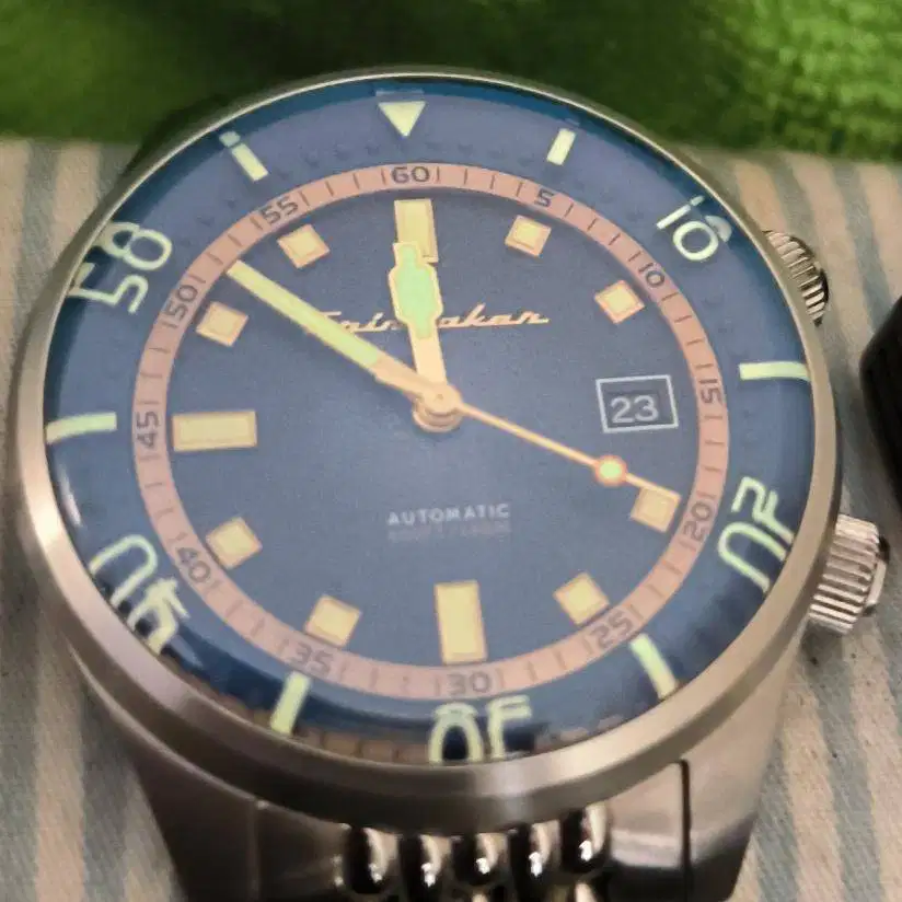 Jam Spinnaker SP-5062-22 vintage Bradner blue dial