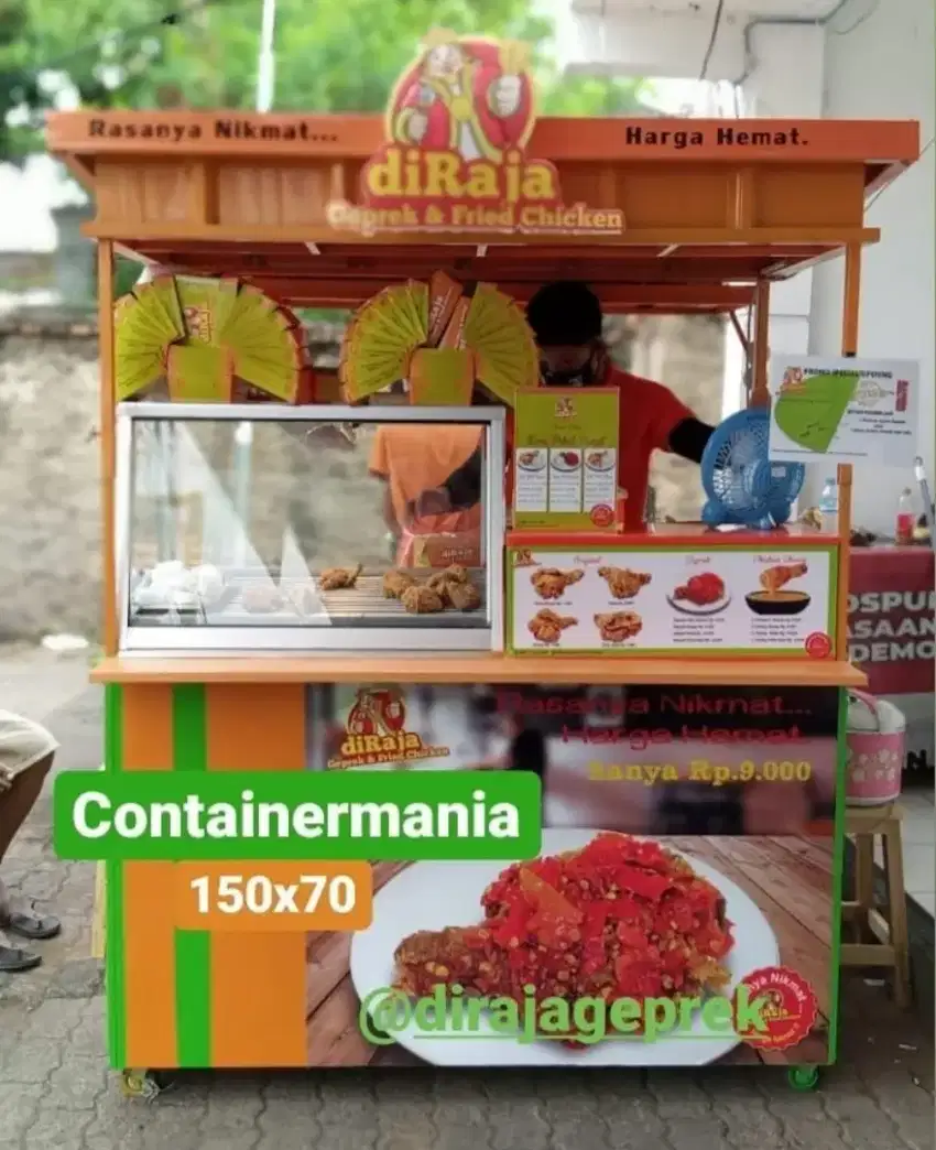 Custom booth dan gerobak