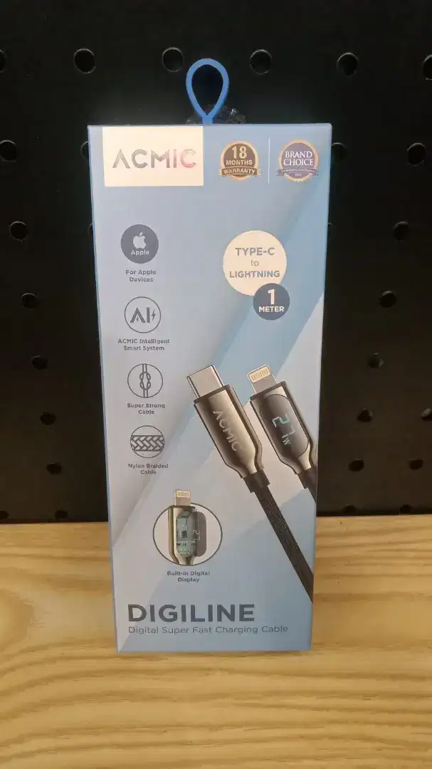 ACMIC DIGILINE
USB C to Lightning Cable PD Fast Charging LED DISPLAY