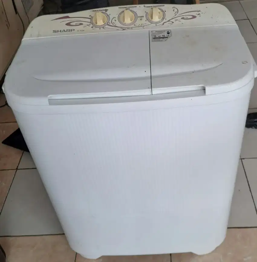Mesin cuci merek sharp 2 tabung