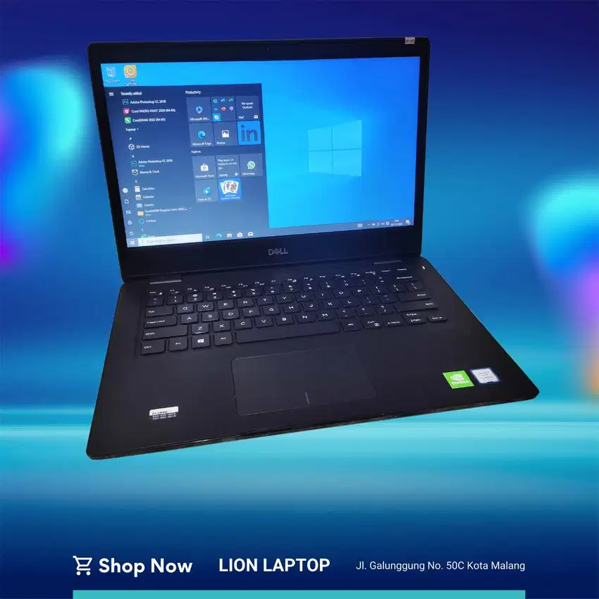Gaming/Editing Double VGA Core i5 Gen 8 RAM 8GB SSD Dell Latitude 3400