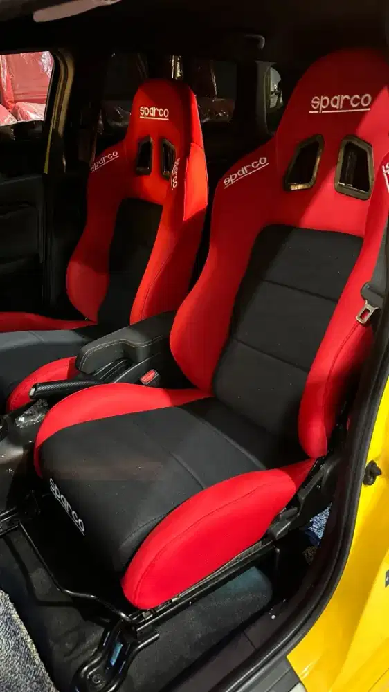 Best seller Jok racing sparco merah hitam ready bjbj