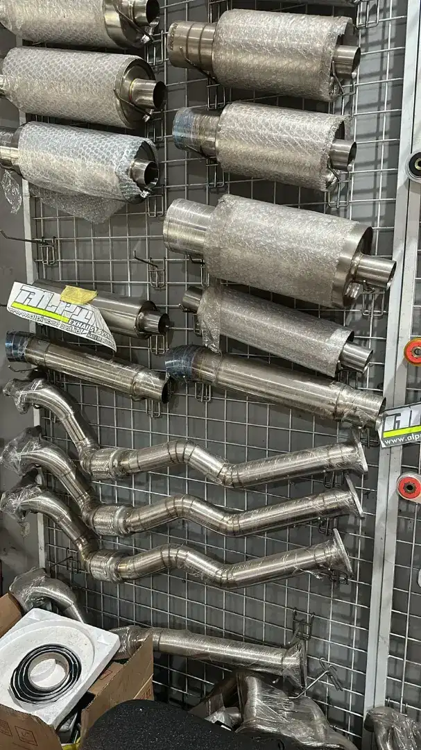Knalpot alpino all variant, downpipe resonator ready