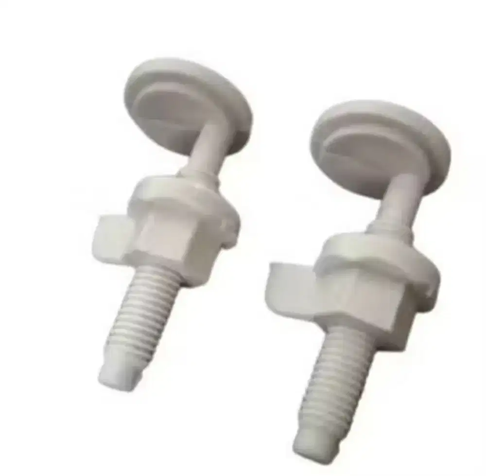 Baut Kaki Engsel Tutup Kloset Closet Duduk Maspion 3cm Bulat 1set 2pcs