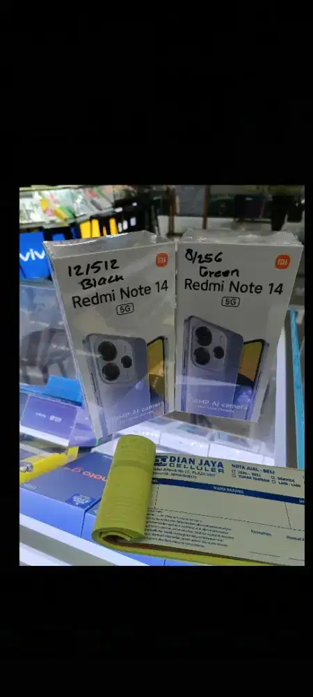 Xiaomi Redmi note 14 5G 512gb ram 12gb dan8/256 resmi