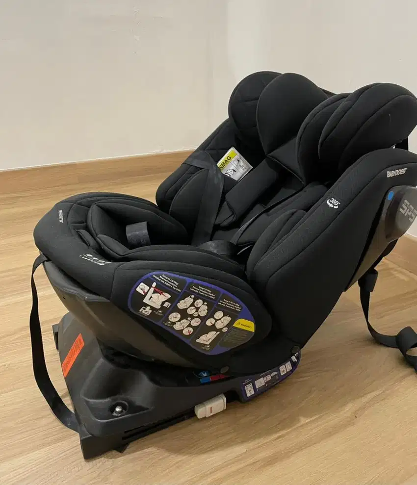 Preloved Babydoes Carseat Free Rotate 360 isofix
