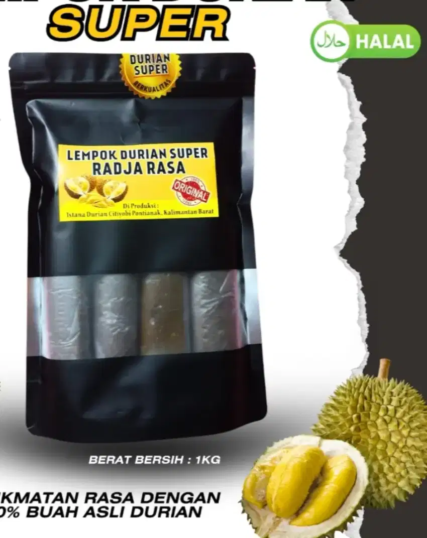 Dodol /Lempok Durian Asli Pontianak