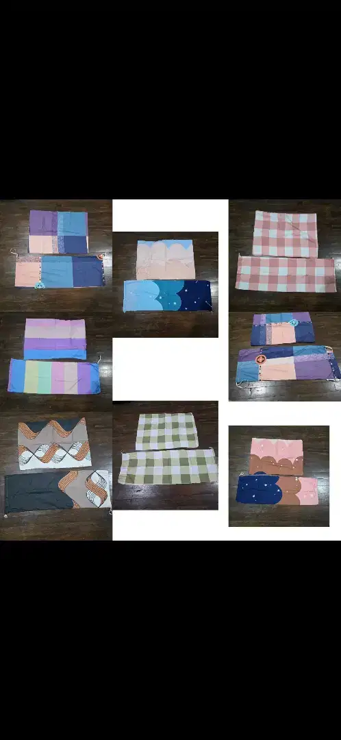 delapan pasang sarung bantal guling pl