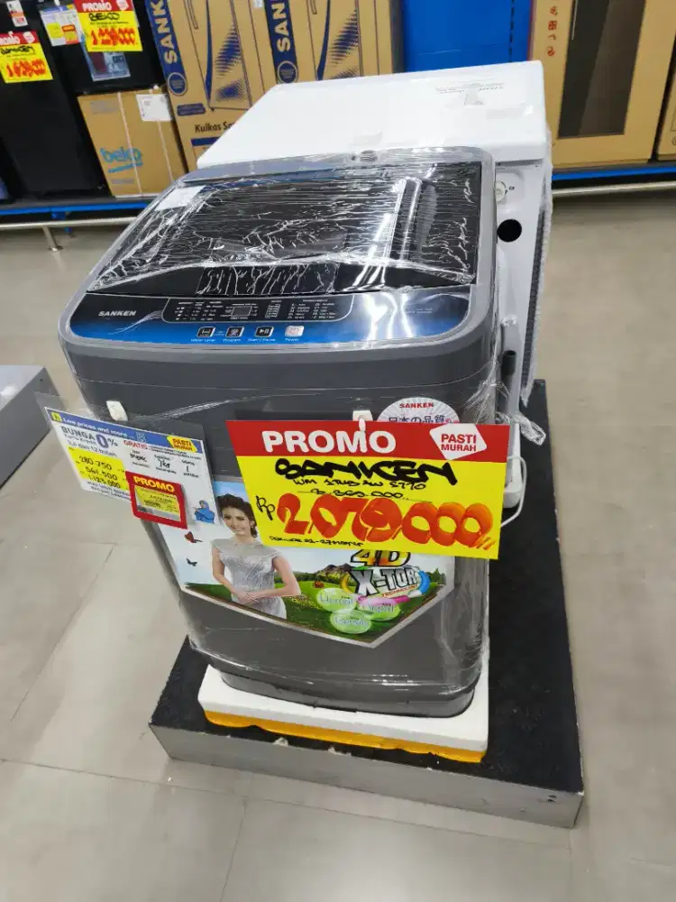 KREDIT MESIN CUCI MANUAL ATAU METIC