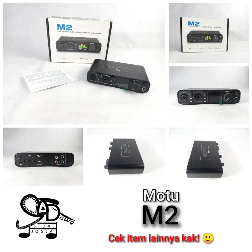 MOTU M2 SOUNDCARD M 2 SOUND CARD 2 CHANNEL TRACK LOOPBACK RECORDING