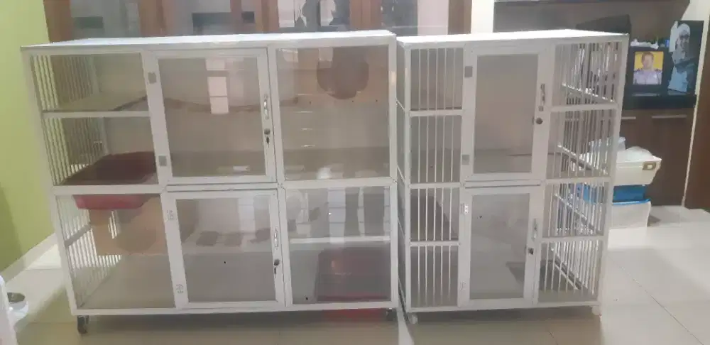 Kandang kucing alumunium premium