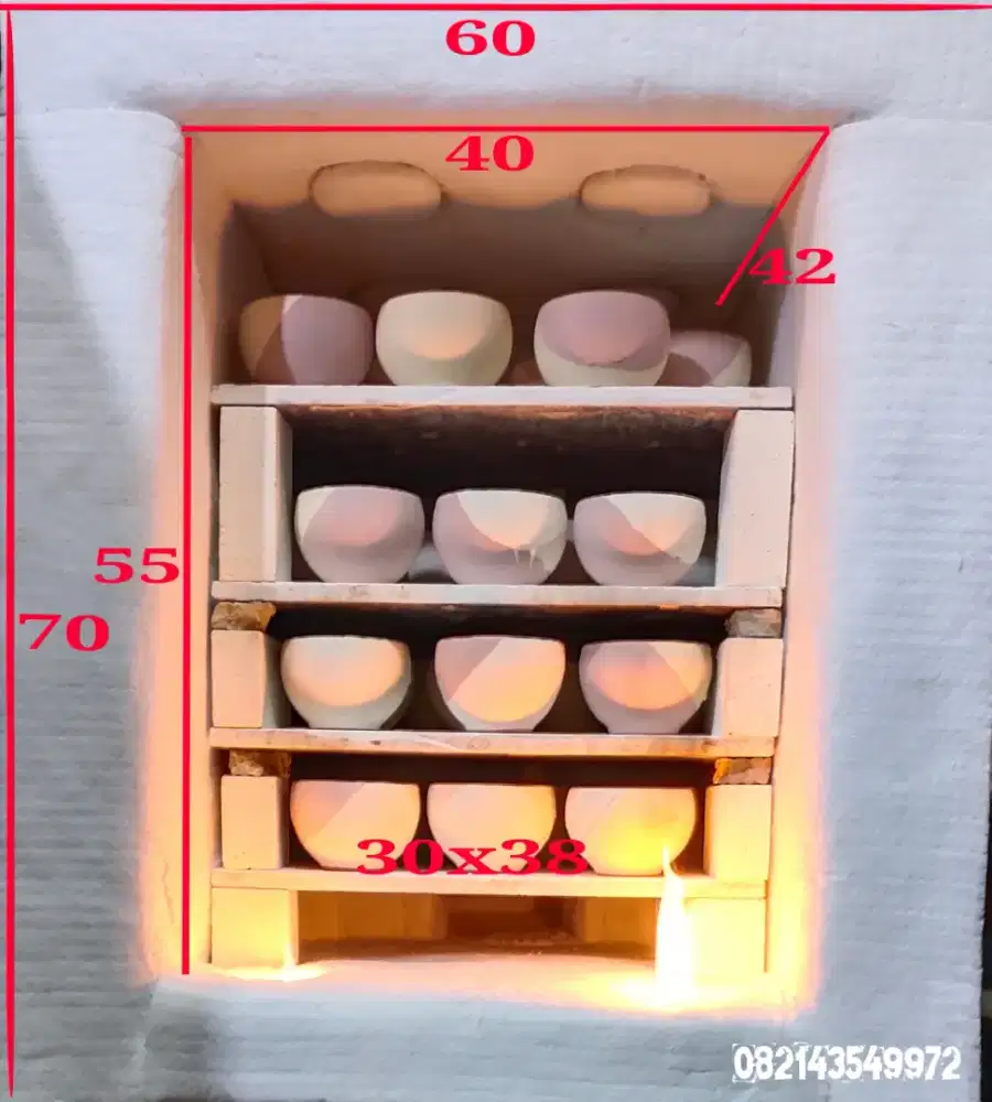 Tungku atau kiln keramik suhu 1,300C