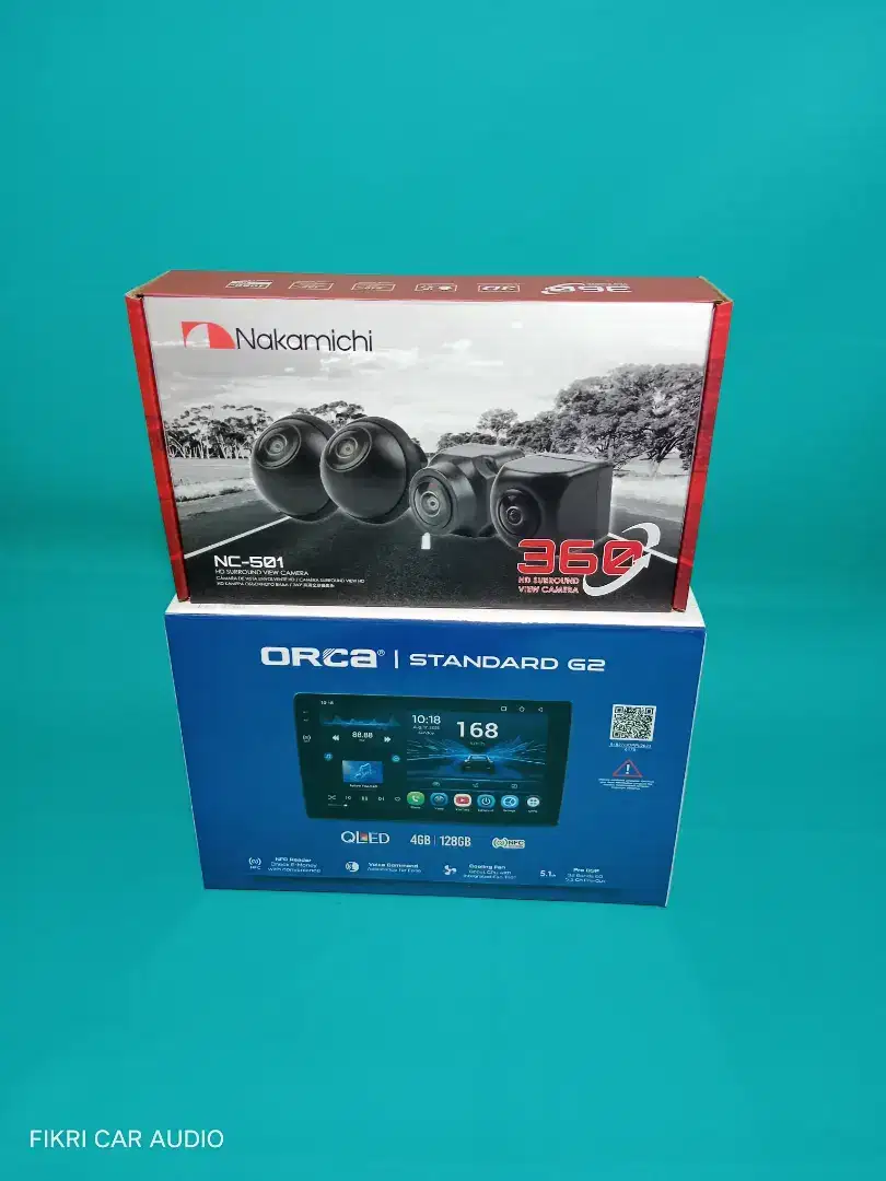Ples Pasang Head Unit Android ORCA 9 ADR-9988 4/128 G2 & Camera 360