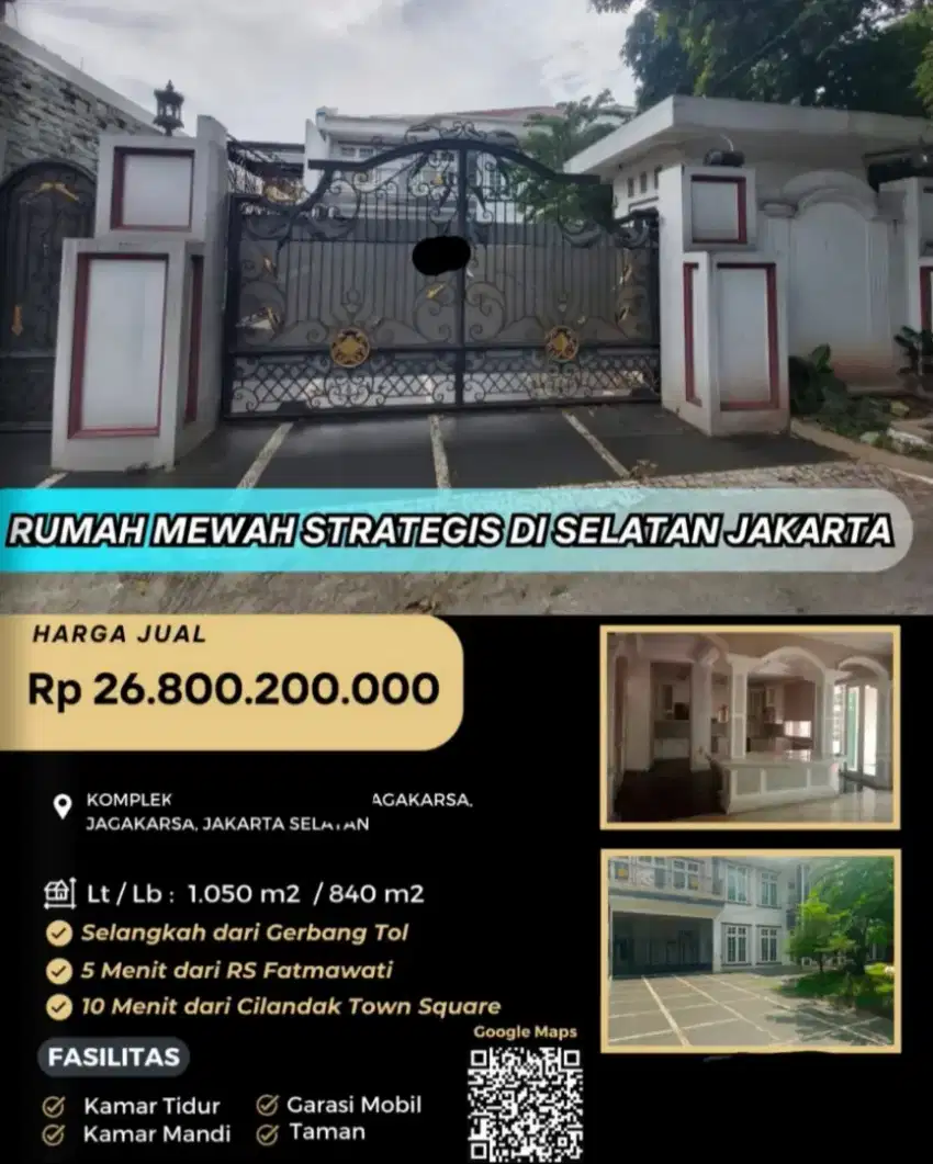 Dijual Rumah Kompleks Lebak Bulus