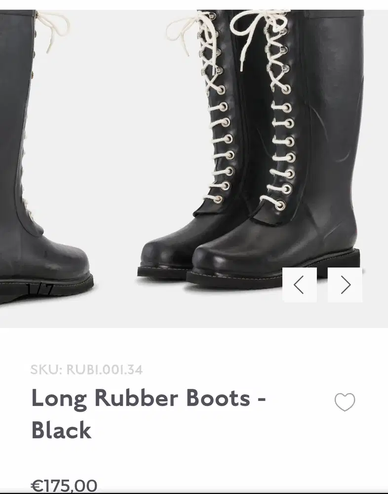 Dijual Murah Ruber Boots - Black. Merk ILSE JACOBSEN. MADE IN EUROPE