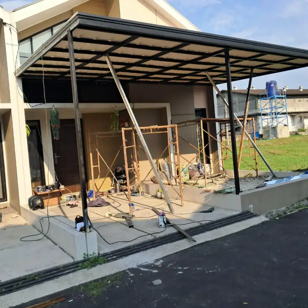 PEMASANGAN CANOPY ALDERON MINIMALIS