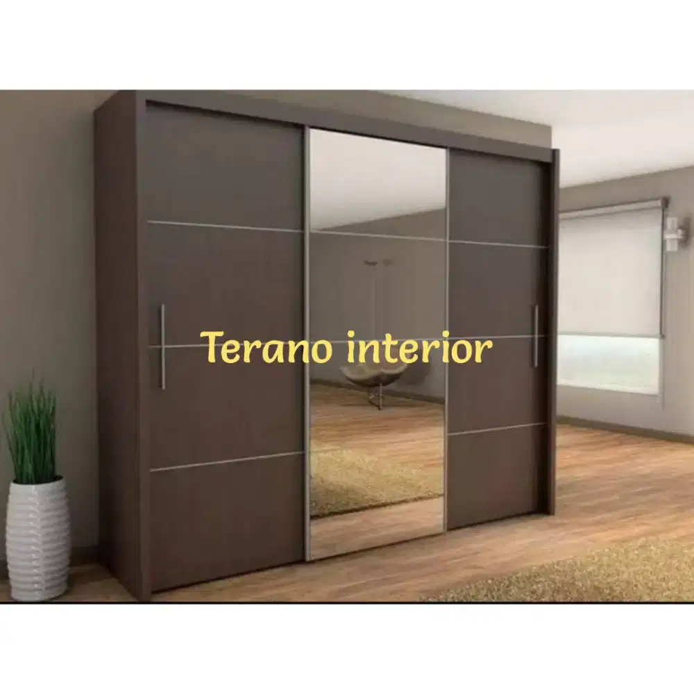 Lemari pakaian kitchen set backdrop TV custom