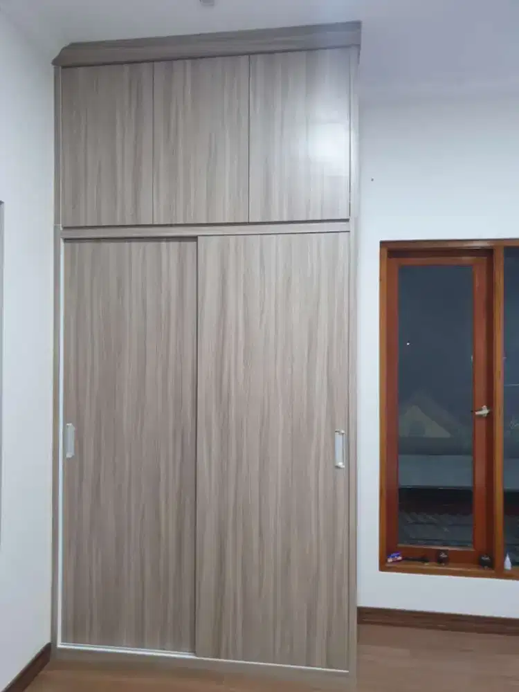 Lemari pakaian kitchen set backdrop TV custom