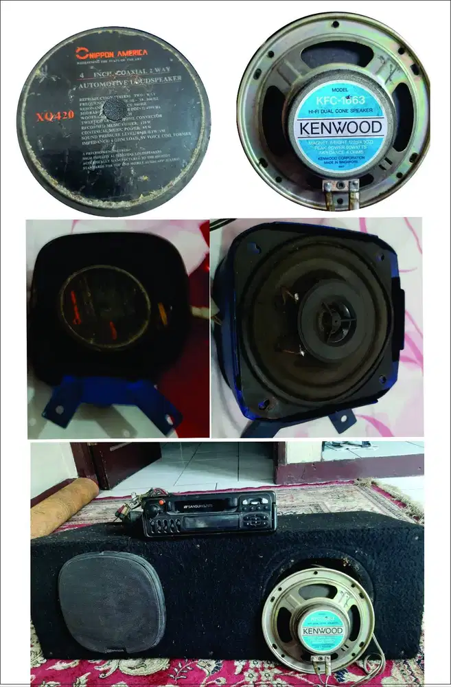 DiJual SUBWOOFER aktif simbadda CST 5100N + 2speker, + 4 Speker MOBIL