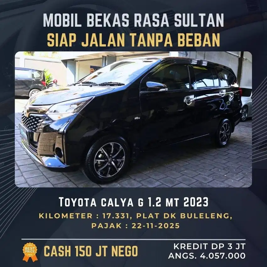 DP 3 JT!! Calya G 1.2 MT 2023 Plat DK