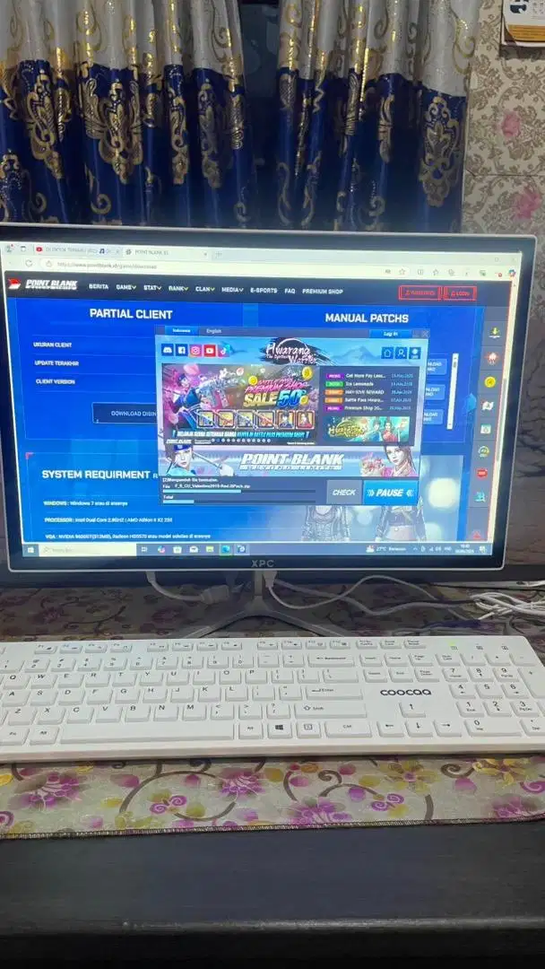 Paket komputer 1 set langsung pakai ram 8/256 core i5