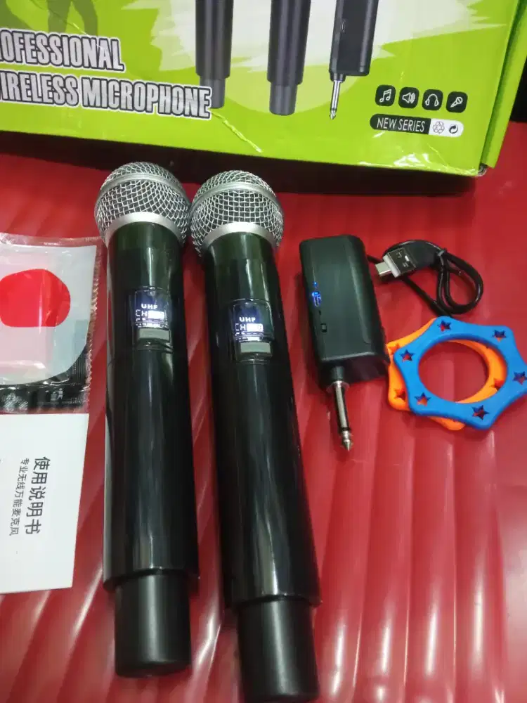 Karaoke Mic wireless UHF mantap (2bh)
