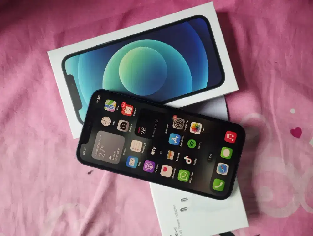 Di Jual Satu Unit Iphone 12 Warna Biru Wifi Only Ram 128 Gb Original