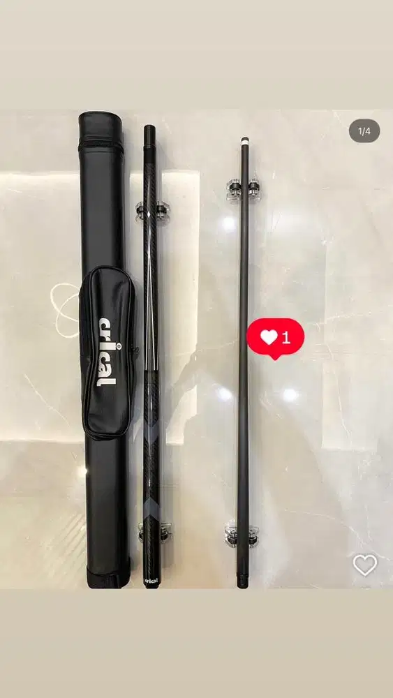 STIK BILIARD CARBON KONLEN CRICAL FULL SET CASE