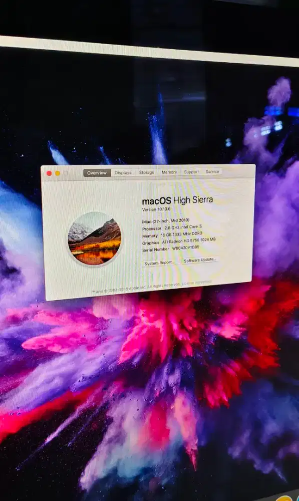 Jual Imac 27 2.8ghz Intel core i5
