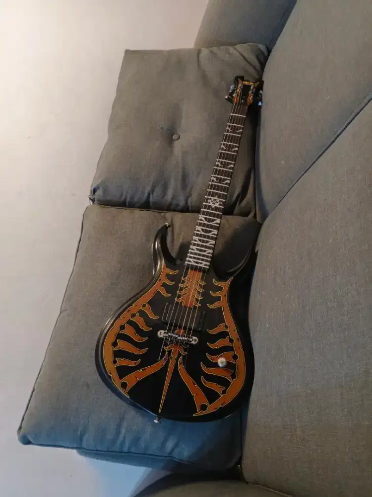 Schecter devil spine with emg usa not jackson schecter ibanez squier