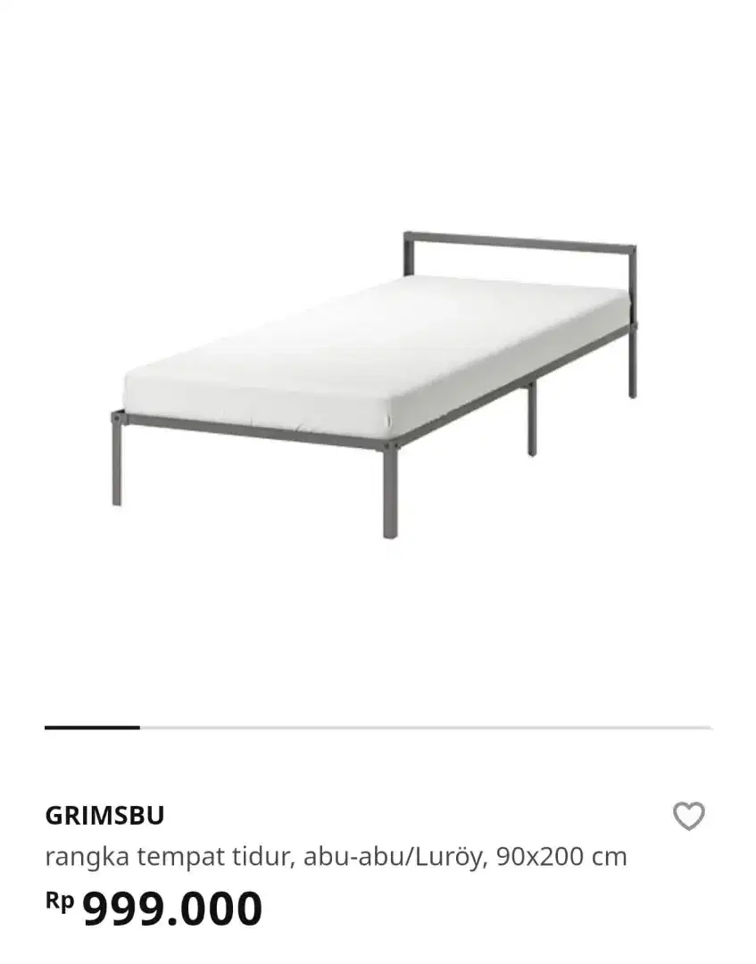 Ranjang IKEA 90 x 200 masih dalam dus