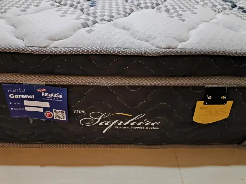 Kasur Springbed Mattress - American Pillo Saphire Latex 160x200