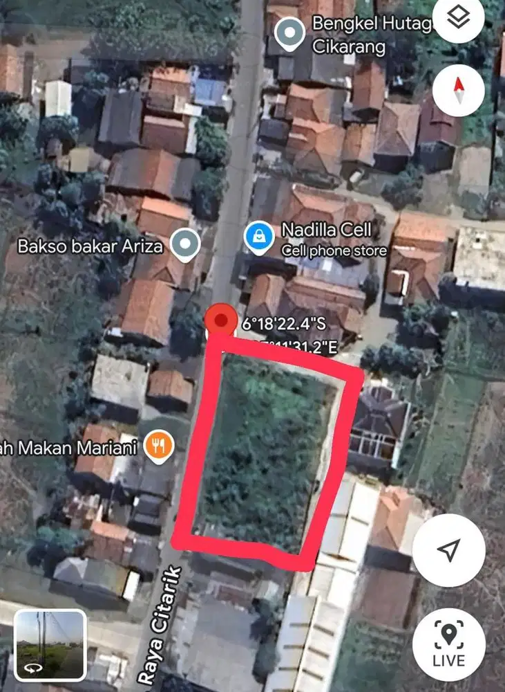 Dijual sebidang tanah 1000m