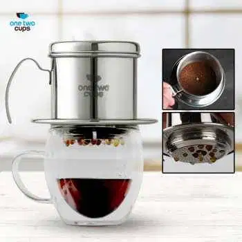 Vietnam Drip Coffee Filter Saringan Kopi Sekrup 250ml 8Q