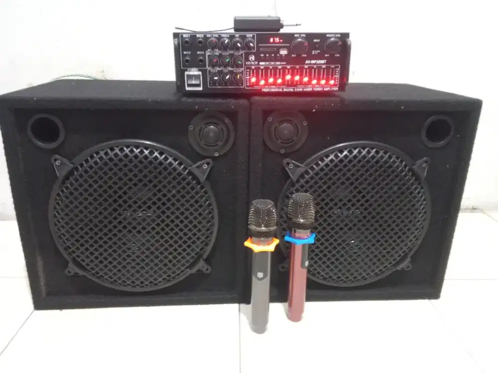 Paket karaoke 12 in stereo wireless