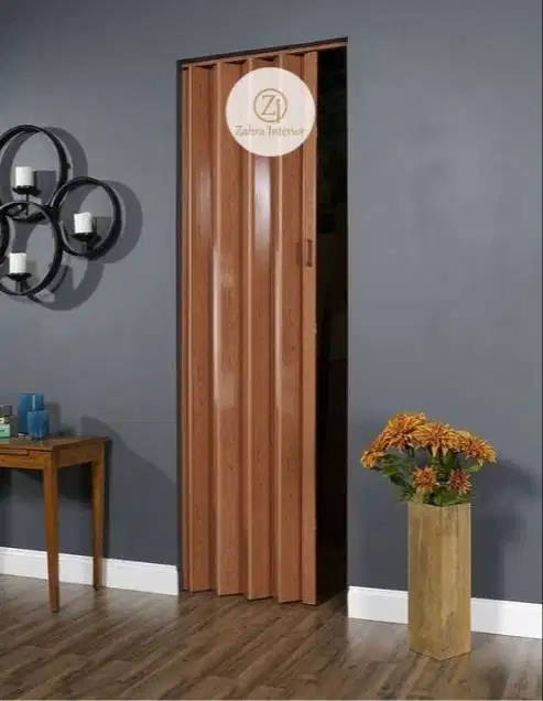 Pintu Lipat pvc, sekat ruangan serbaguna, Folding door pvc berkualitas