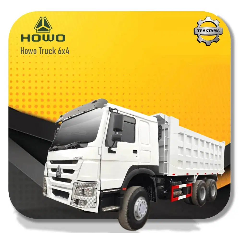 jual Dump Truk Howo 6x4 10 Roda power 380 Hp Spesialis Tambang Terbaik