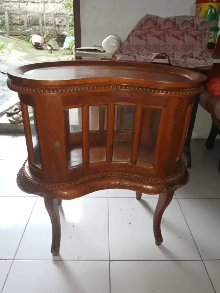 Bufet Ukir Kayu Jati Antik