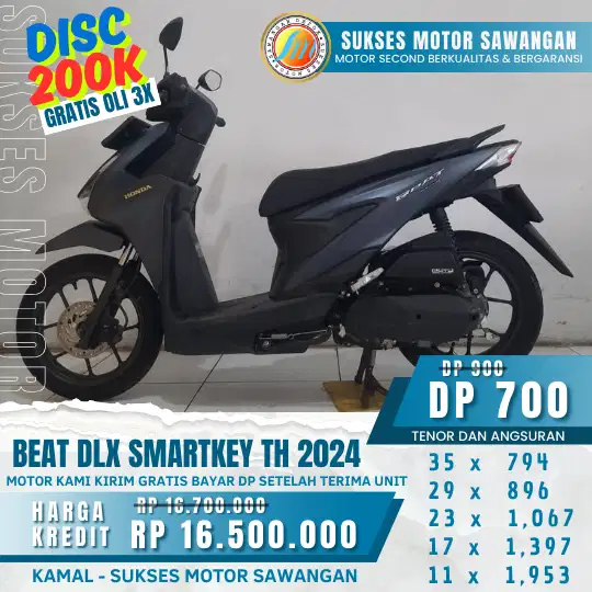 Barang anget Beat deluxe keyless th 2024 Depok punya yuk order