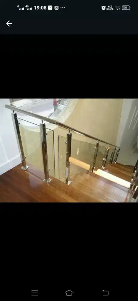 Bakon pagar tangga stainles